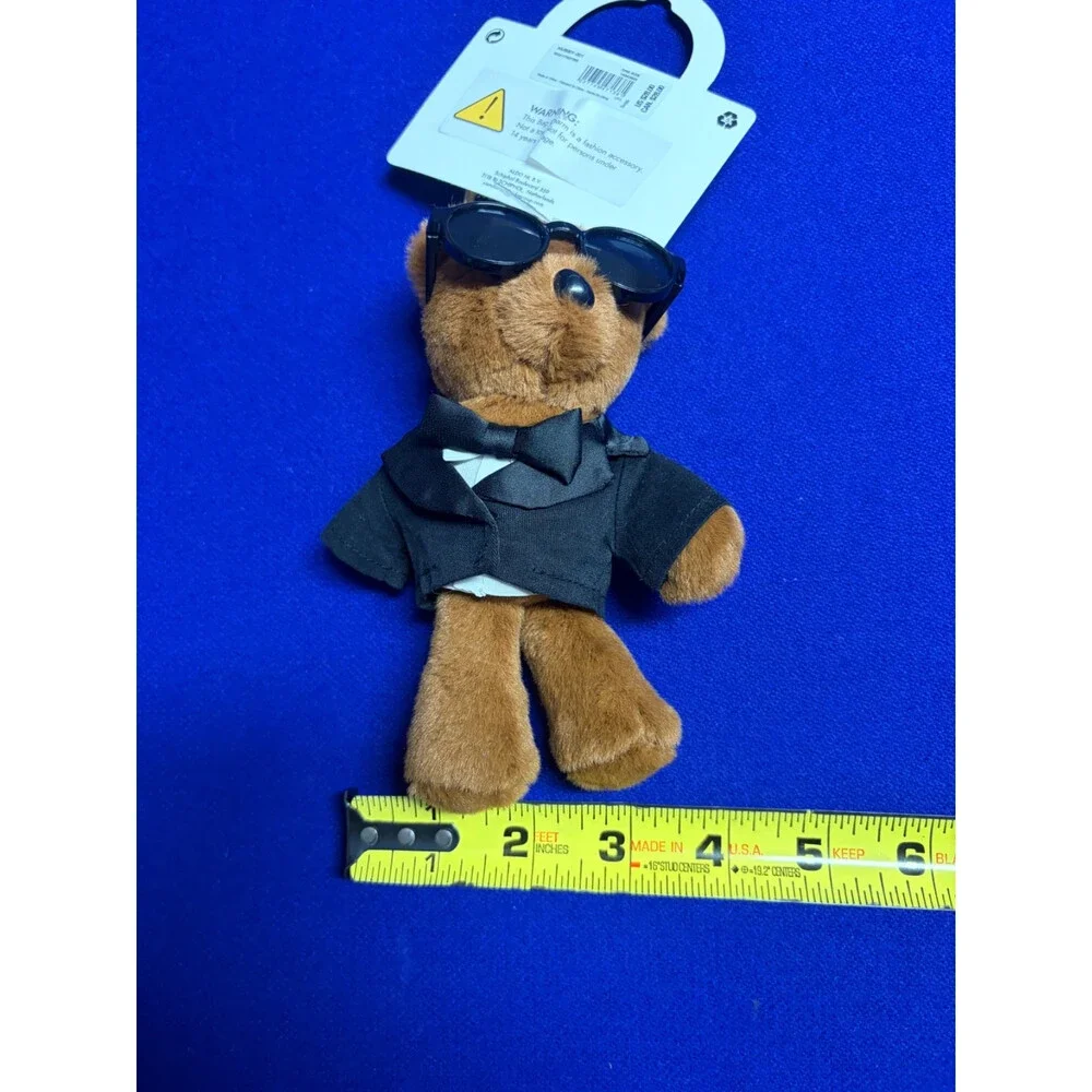 ALDO Wedding Groom Teddy Bear Plush Bag Charm Keychain NEW